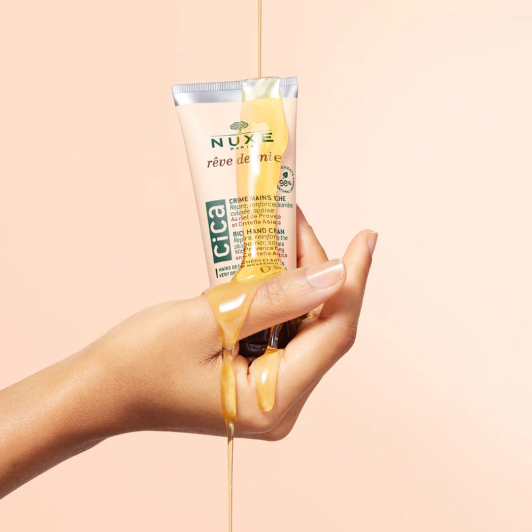 Crème réparatrice mains NUXE Rêve de Miel 2x50ml en vente sur laparadulac.com – soin nourrissant parapharmacie Tunisie pour peaux abîmées