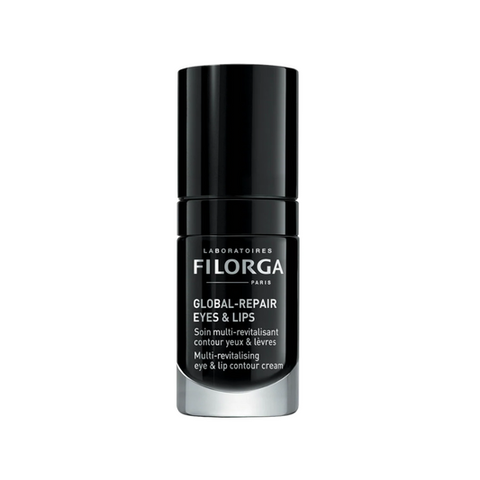 FILORGA Global Repair Eyes & Lips Tunisie – soin contour des yeux et lèvres anti-âge, crème nutritive anti-rides, anti-cernes et anti-poches, cosmétique française haut de gamme FILORGA, parapharmacie en ligne Tunisie Lac 2, produits FILORGA originaux pas cher Tunisie, acheter FILORGA Global Repair Eyes & Lips en Tunisie sur laparadulac.com