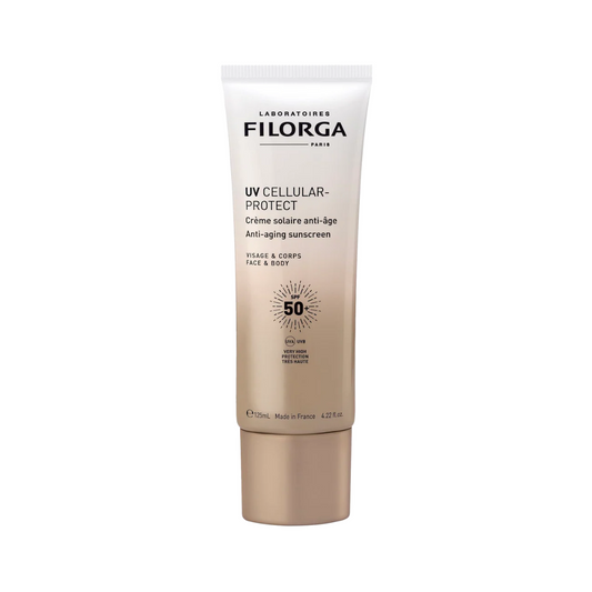 FILORGA UV Cellular Protect Corps SPF50+ Tunisie – crème solaire anti-âge corps, soin protecteur haute protection UVA/UVB et antioxydant, cosmétique française haut de gamme FILORGA, parapharmacie en ligne Tunisie Lac 2, produits solaires FILORGA originaux pas cher Tunisie, acheter FILORGA UV Cellular Protect Corps SPF50+ en Tunisie sur laparadulac.com