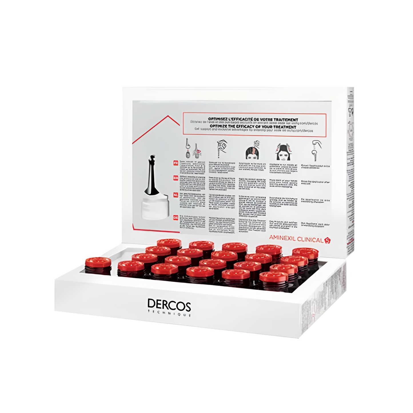 Traitement anti-chute Dercos Aminexil Clinical 5 pour femme disponible sur laparadulac.com, parapharmacie Tunisie contre perte de cheveux à Tunis.