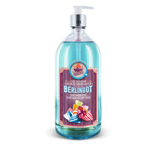 Gel douche berlingot Les Petits Bains de Provence 1L – soin nettoyant gourmand corps et cheveux
