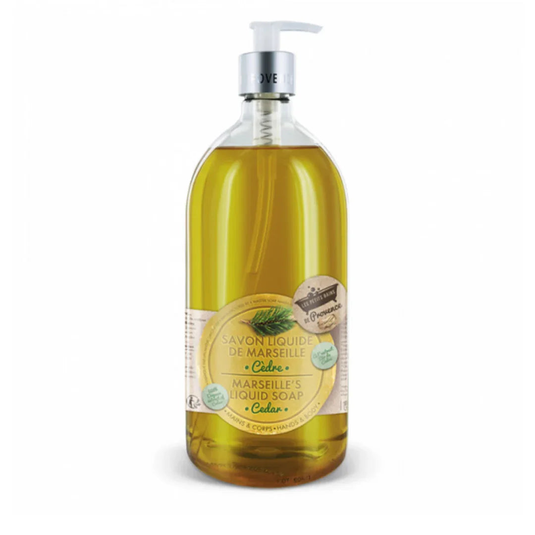 LES PETITS BAINS DE PROVENCE Savon Liquide Cèdre Tunisie original authentique - parapharmacie en ligne La Para Du Lac