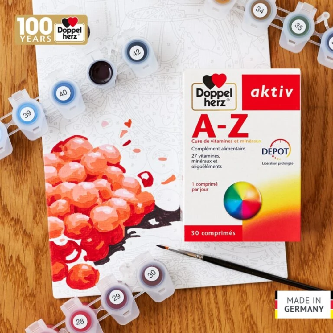 Multivitamines AKTIV A-Z Action Durable disponibles sur laparadulac.com, parapharmacie Tunisie pour énergie, immunité et bien-être quotidien.