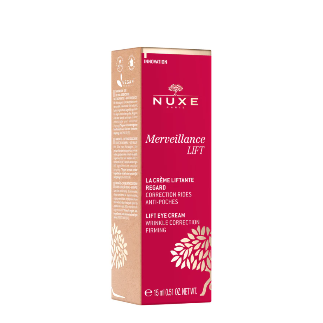 Crème liftante contour des yeux NUXE Merveillance Lift 15 ml sur laparadulac.com – soin anti‑poches & rides en parapharmacie Tunisie