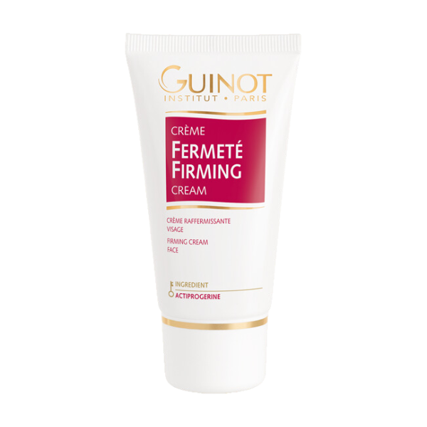 GUINOT Crème Fermeté – soin raffermissant visage et cou, crème anti-relâchement et anti-âge, cosmétique française Guinot, parapharmacie en ligne Tunisie, produits de beauté hydratants et liftants, soins visage professionnels, acheter Guinot Tunisie sur laparadulac.com