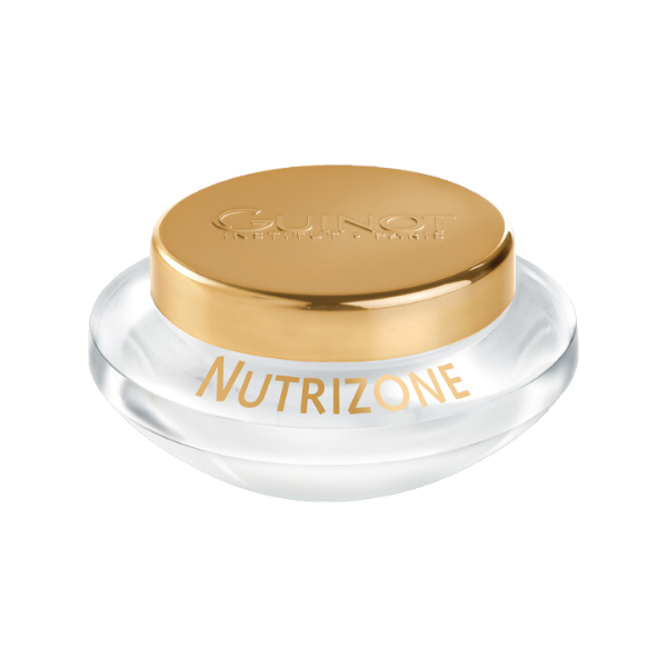 "GUINOT Crème Nutrizone 50ml - Crème nourrissante et réparatrice pour les peaux sèches et déshydratées, offrant une hydratation intense et durable. Disponible sur LaParaDuLac.com, votre parapharmacie en ligne de confiance en Tunisie et à Tunis. Livraison rapide et offres exclusives."
