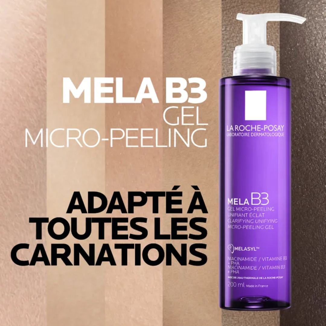 MELA B3 Gel nettoyant anti-taches – soin visage hyperpigmentation Tunisie – disponible sur laparadulac.com