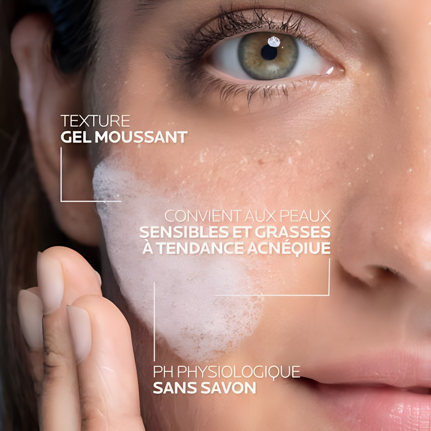 La Roche-Posay Effaclar Gel Moussant Purifiant – Soin visage acné Tunisie – Disponible sur laparadulac.com