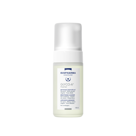 ISISPHARMA Glyco-A Foamer Mousse Nettoyante Tunisie – mousse nettoyante exfoliante à l’acide glycolique, soin visage peeling doux anti-taches et anti-imperfections, dermocosmétique française ISISPHARMA, parapharmacie en ligne Tunisie Lac 2, produits Glyco-A originaux pas cher Tunisie, acheter mousse nettoyante ISISPHARMA Glyco-A en Tunisie sur laparadulac.com