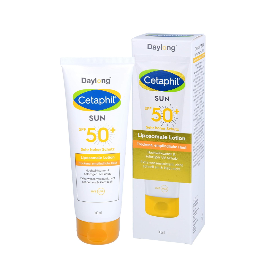 Lotion solaire Cetaphil SPF50+ visage et corps – parapharmacie Tunisie sur laparadulac.com