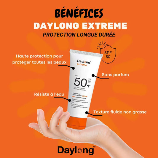 DAYLONG Extrême Lotion Solaire Liposomale SPF50+ Tunisie original authentique - parapharmacie en ligne La Para Du Lac