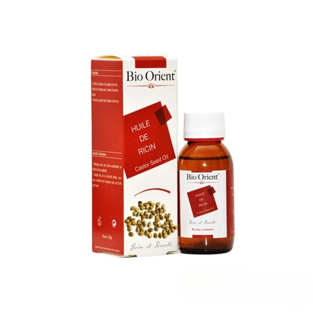 Huile de ricin Bio Orient pour cheveux et cils – soin naturel disponible en Tunisie sur laparadulac.com, parapharmacie Tunisie.