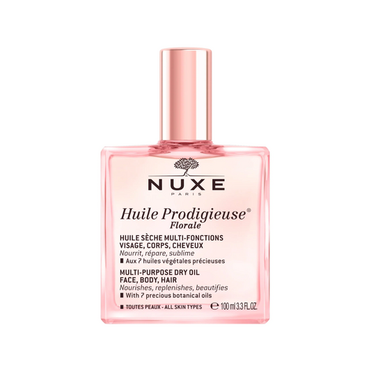 Huile Prodigieuse Florale NUXE multi-usages disponible sur laparadulac.com – soin naturel parapharmacie Tunisie visage corps cheveux