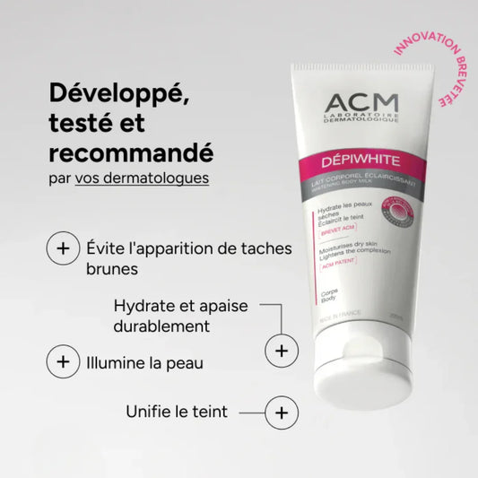 ACM Depiwhite Lait Corporel Eclaircissant Tunisie original authentique - parapharmacie en ligne La Para Du Lac