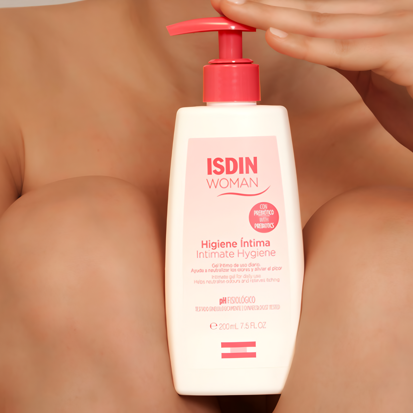 ISDIN Woman Gel Intime 200ml - Gel lavant intime apaisant et hydratant, idéal pour l’hygiène féminine quotidienne. Laparadulac Parapharmacie Tunisie. Disponible sur laparadulac.com.