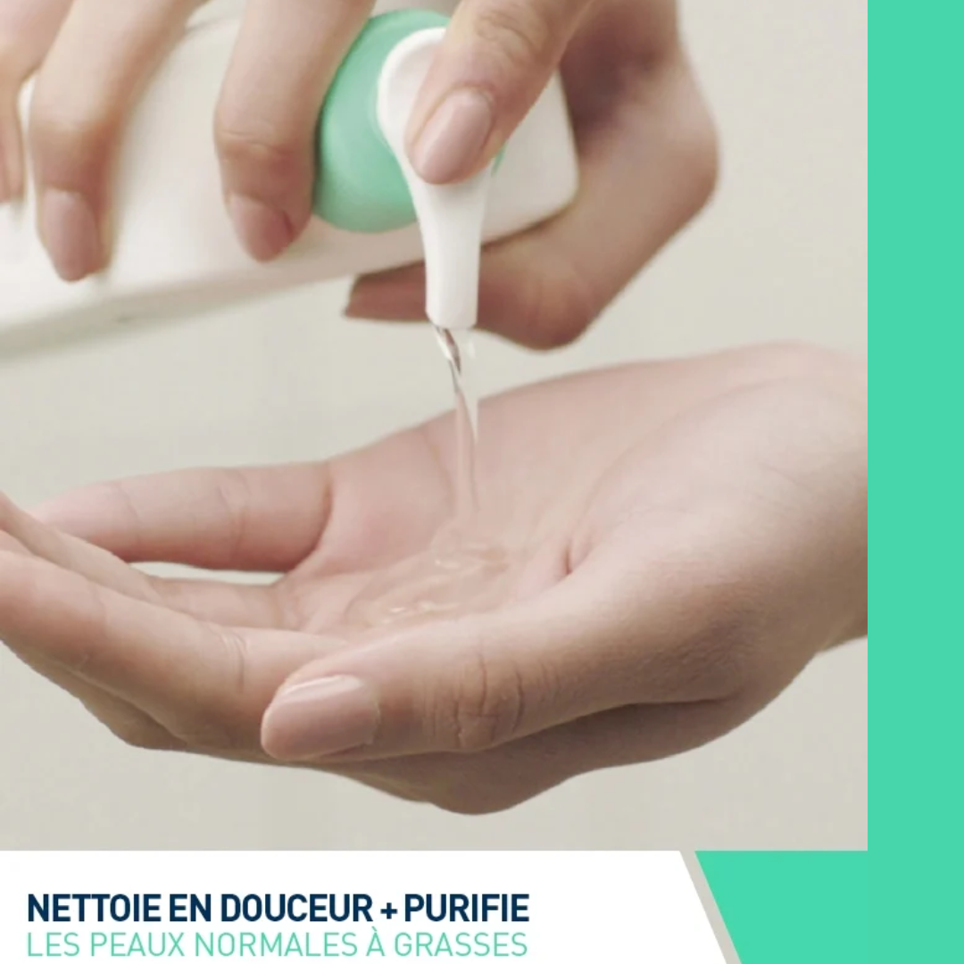 Gel Moussant CeraVe – nettoyant moussant visage et corps peaux grasses – parapharmacie en ligne Tunisie – laparadulac.com