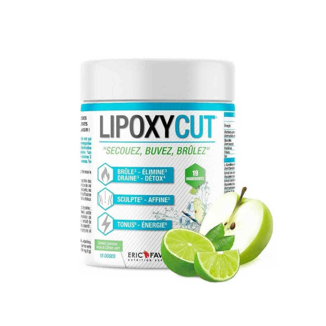 Image du pot Eric Favre Lipoxycut – complément alimentaire minceur brûle-graisses 120g disponible sur laparadulac.com, parapharmacie Tunisie