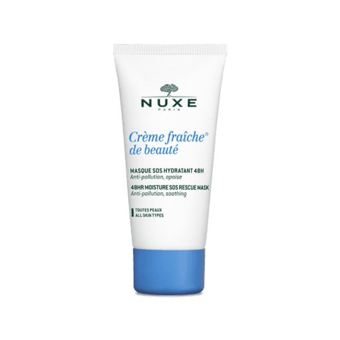 Masque hydratant NUXE Crème Fraîche à découvrir sur laparadulac.com – soin visage parapharmacie Tunisie pour peaux déshydratées