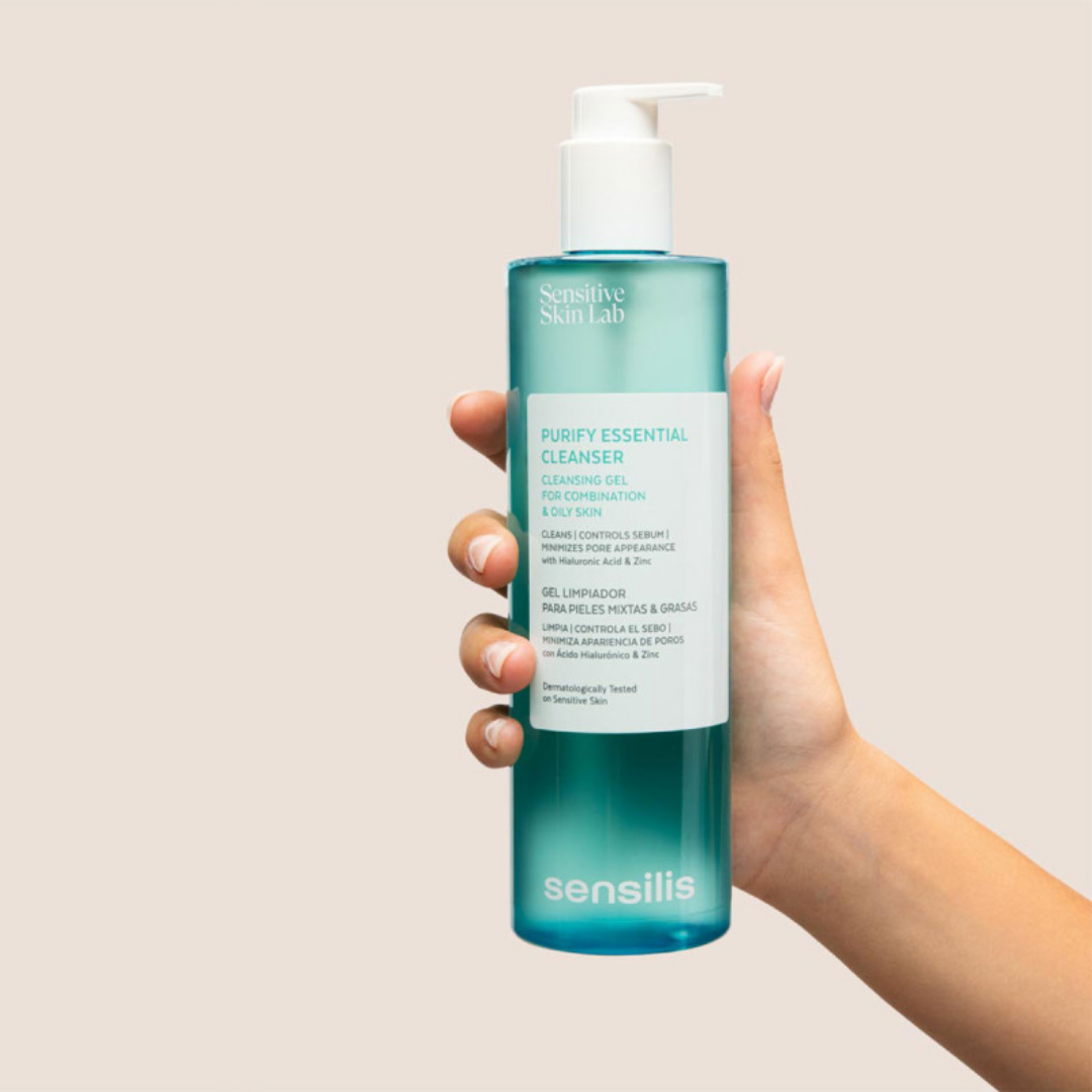 “Sensilis Purify Essential Cleanser 400 ml gel purifiant – élimine impuretés et excès de sébum – laparadulac.com – parapharmacie Tunisie”