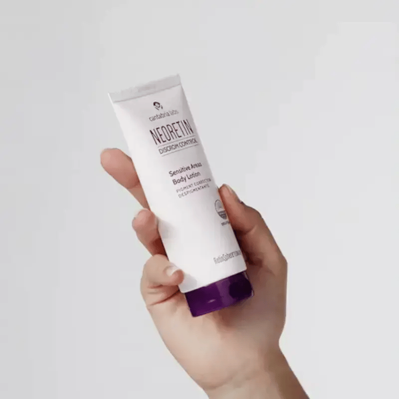 Neoretin Discrom Control Sensitive Areas Body Lotion – lait corporel dépigmentant zones sensibles, efficacité cliniquement prouvée – parapharmacie Tunisie