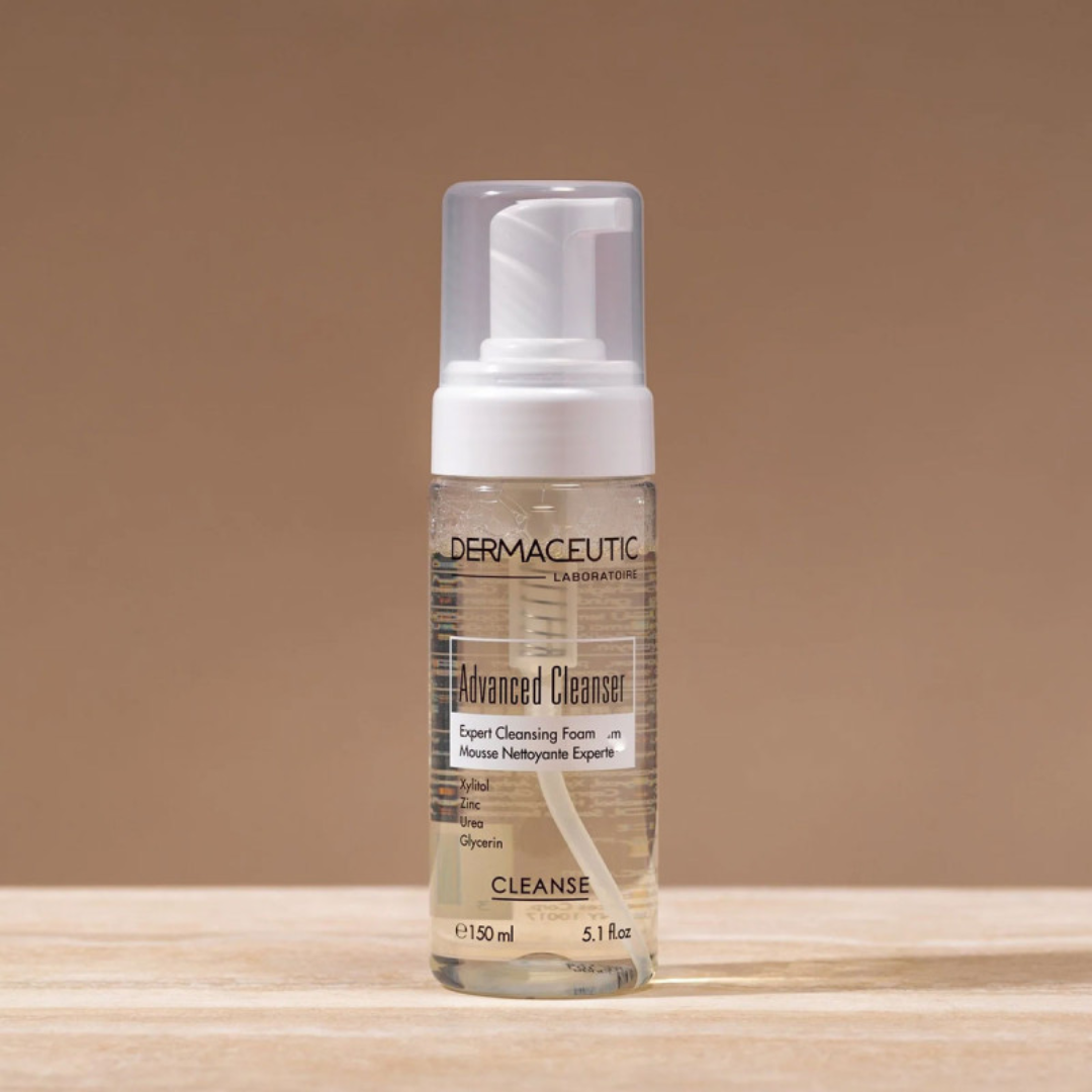 Mousse nettoyante Dermaceutic Advanced Cleanser 150ml en vente sur laparadulac.com, parapharmacie Tunisie – acides exfoliants et apaisants.