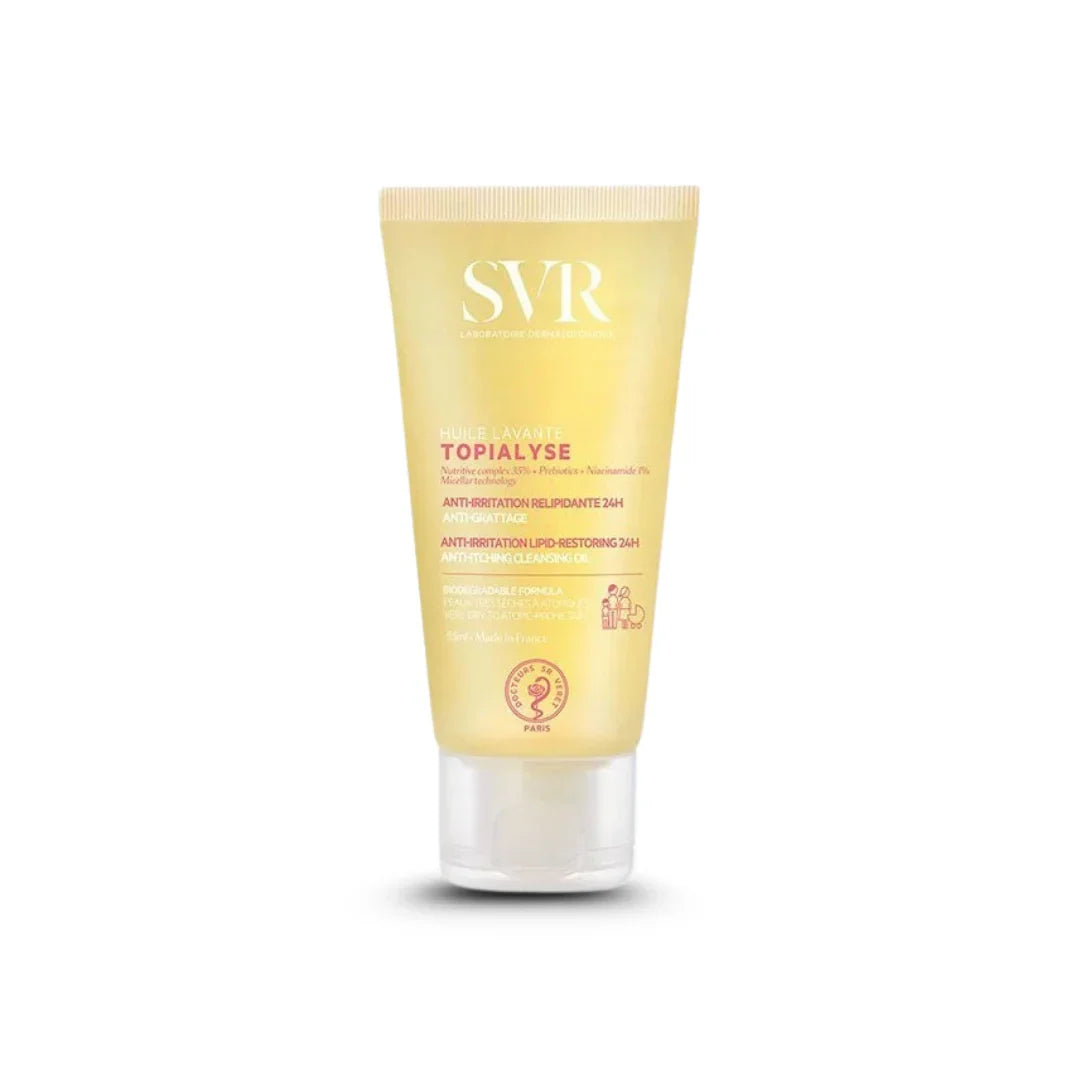 SVR Topialyse Huile Lavante 200ml, nettoyant anti-irritation 24h pour peaux sèches, original authentique | La Para Du Lac