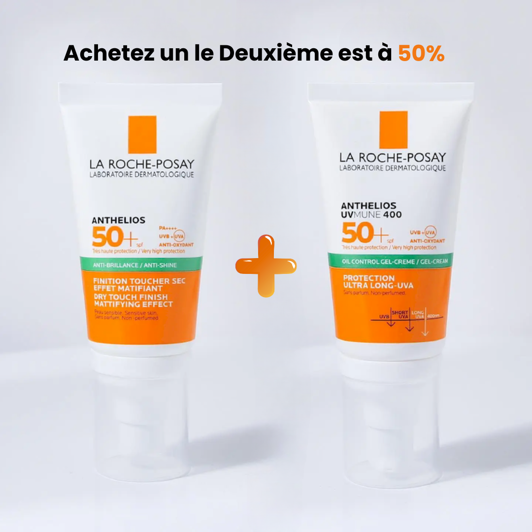 La Roche-Posay Anthelios Gel-Crème Invisible SPF50+ – Protection solaire peau grasse Tunisie – Offre 2e à -50% sur laparadulac.com