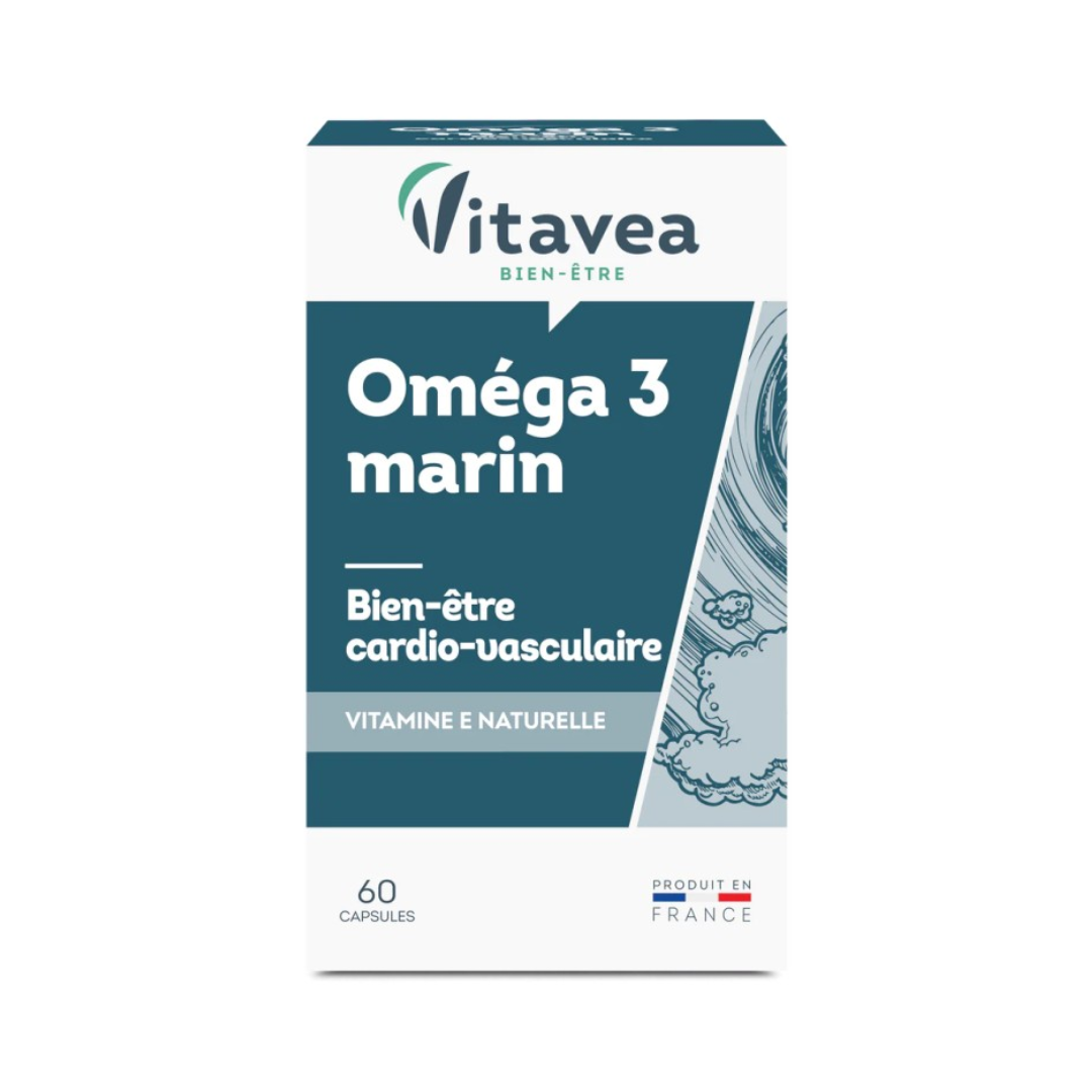 Complément alimentaire Oméga 3 Vitavea boîte avant. parapharmacie Tunisie sur laparadulac.com