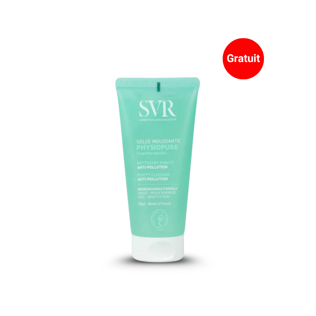 Pack SVR SUN SECURE Blur SPF50+ + Hydraline Crème + 3 cadeaux exclusifs. Sur laparadulac.com, meilleure parapharmacie en Tunisie & en ligne pas chère.