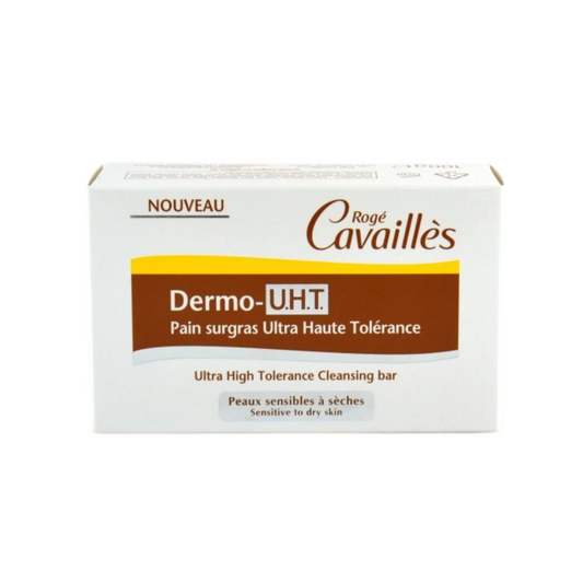 Pain surgras dermo UHT Rogé Cavaillès pour peaux sensibles sur laparadulac.com, parapharmacie Tunisie, nettoie sans irriter.