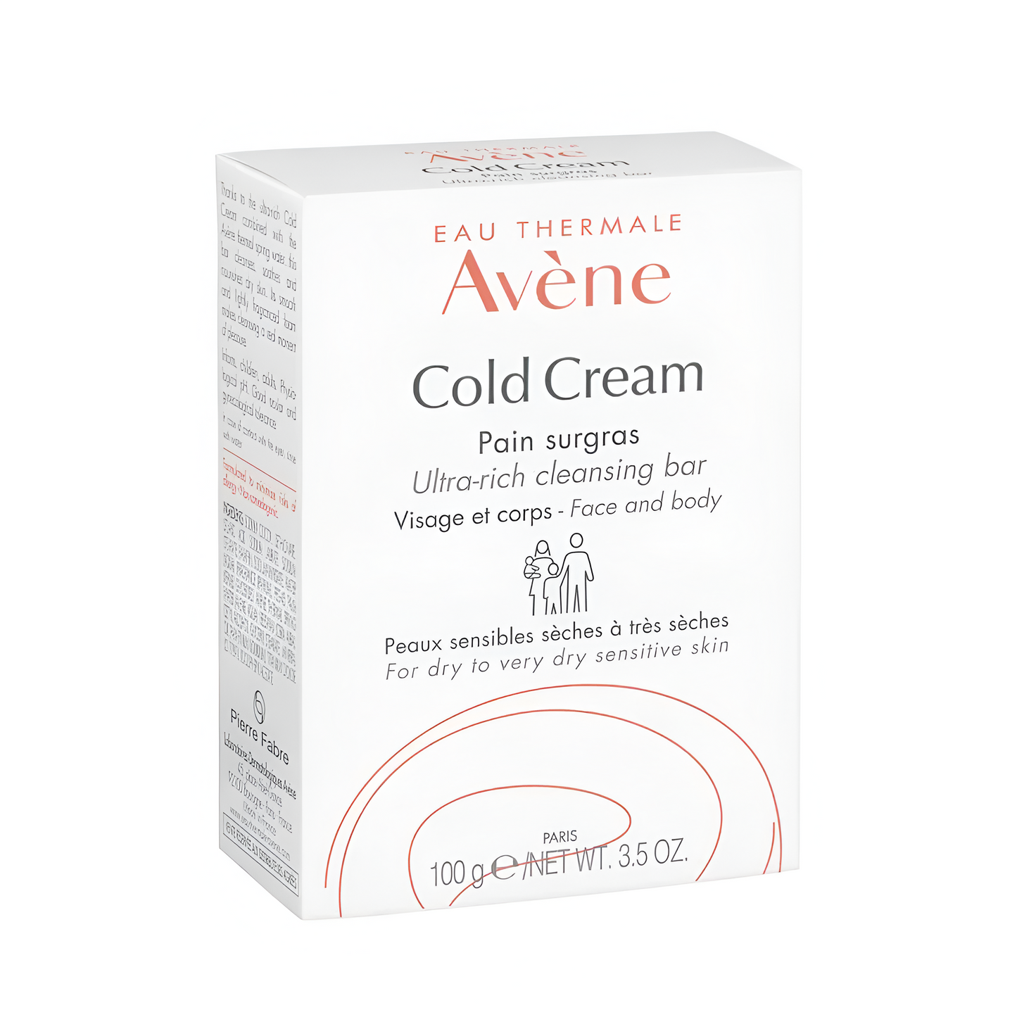 Pain surgras Cold Cream Avène nettoie, protège et apaise les peaux sèches. Convient au visage et au corps. Disponible sur laparadulac.com.