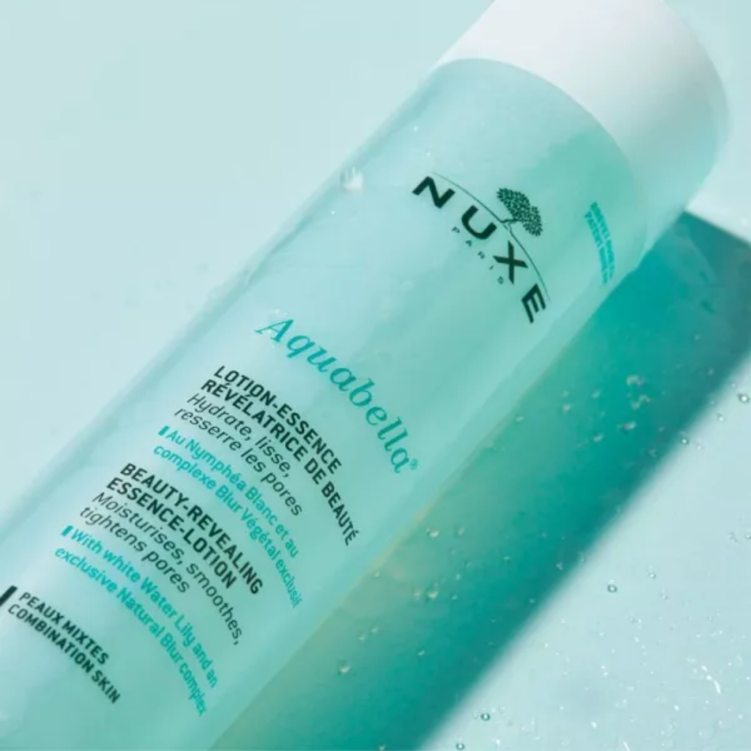 Lotion tonique Aquabella NUXE 200ml – lotion-essence fraîche pour peau mixte, améliore la texture de peau, hydrate et resserre les pores