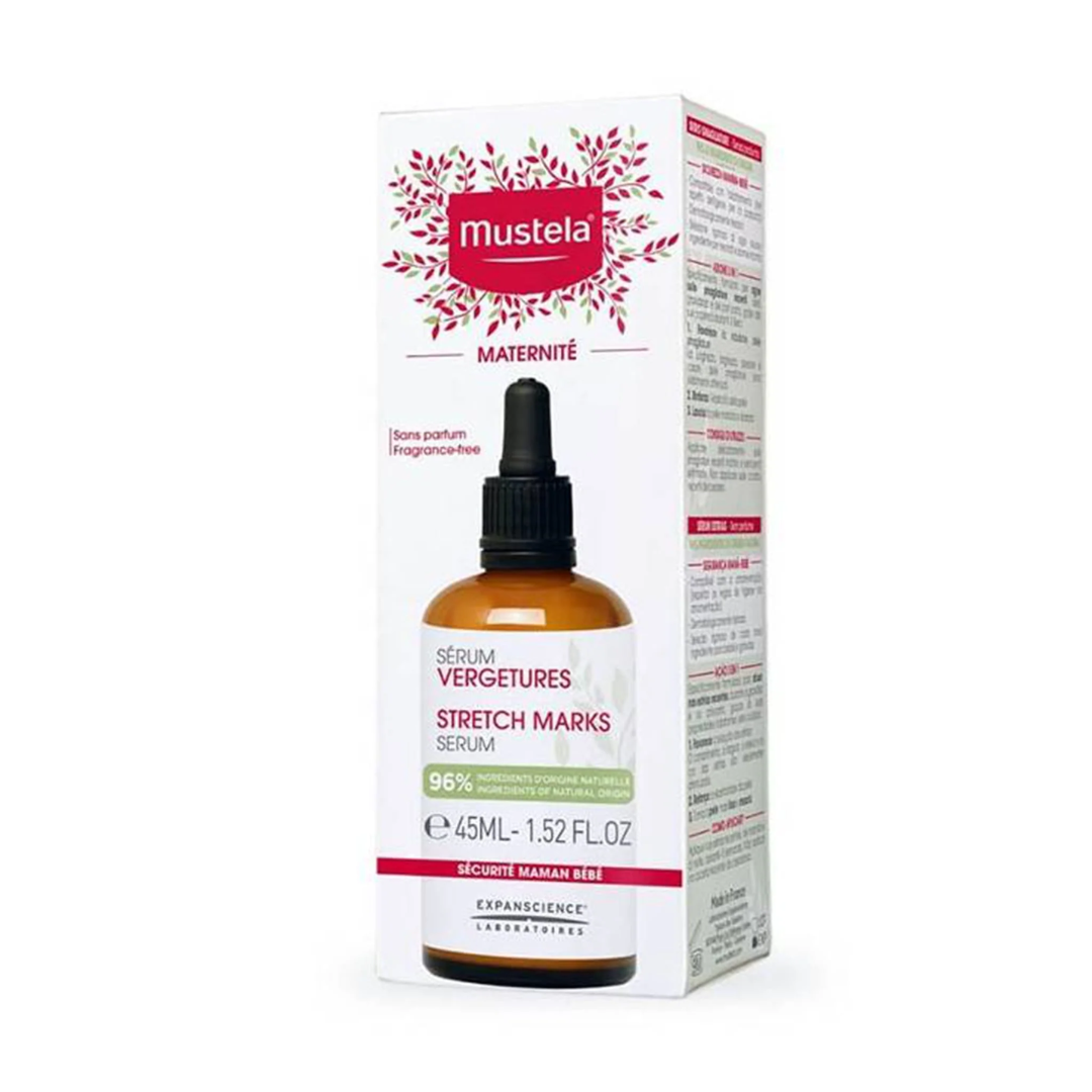 Sérum anti-vergetures Mustela 45ml pour mamans – laparadulac.com, parapharmacie Tunisie.
