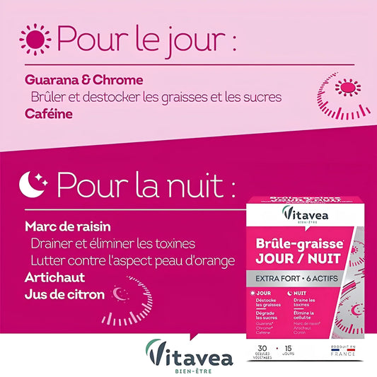 VITAVEA Brûle Graisse Jour Et Nuit Tunisie original authentique - parapharmacie en ligne La Para Du Lac