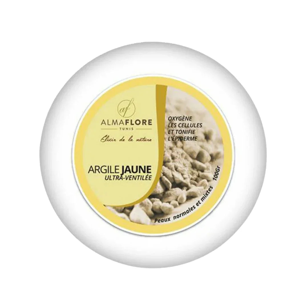 ALMAFLORE Argile Jaune Tunisie original authentique - parapharmacie en ligne La Para Du Lac