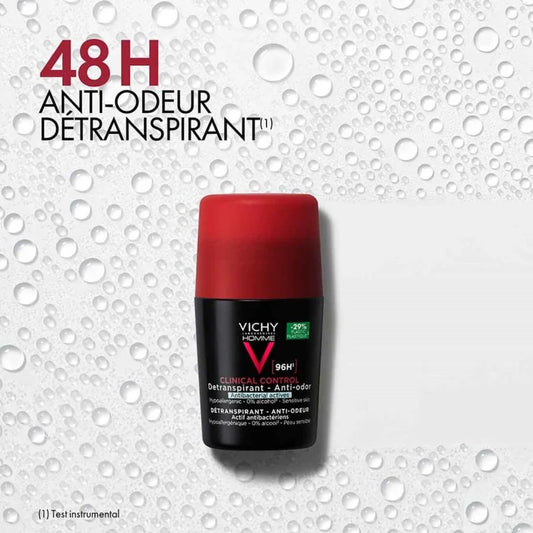 VICHY Déodorant Clinical Control 96H Homme Tunisie original authentique - parapharmacie en ligne La Para Du Lac