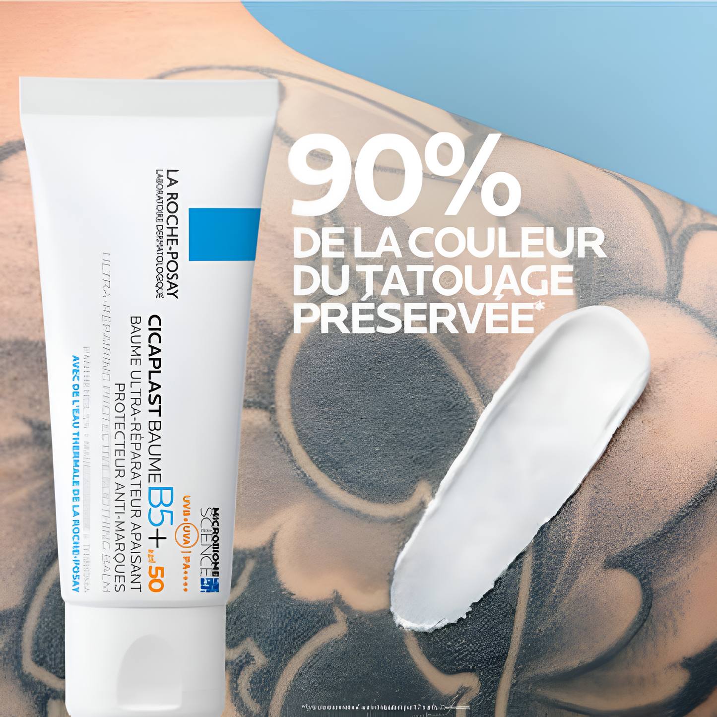 La Roche‑Posay Cicaplast Baume B5+ SPF50 – Baume cicatrisant peaux fragiles tatouages Tunisie – achat sur laparadulac.com