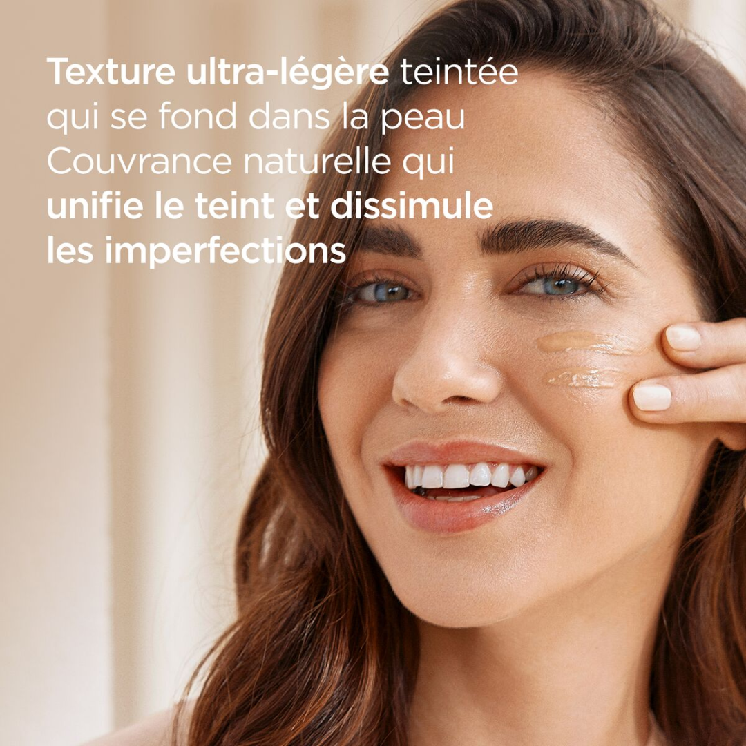 Crème solaire teintée ISDIN Fusion Water MAGIC Medium SPF 50 – Laparadulac Parapharmacie Tunisie, protection UV et teint naturel.