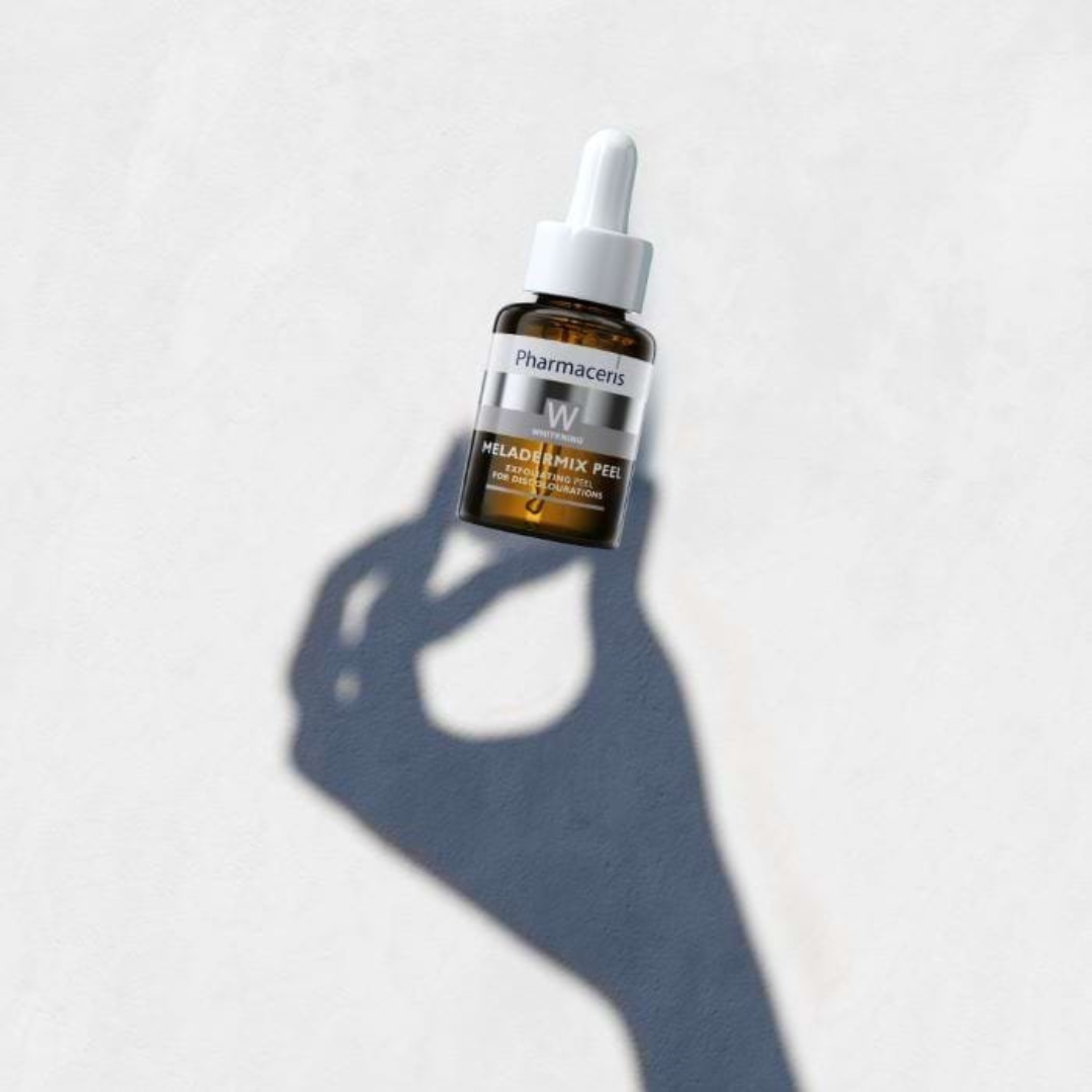 Image du peeling PHARMACERIS Meladermix 30 ml sur laparadulac.com, parapharmacie Tunisie – soin acide éclaircissant et anti-taches pour peaux sensibles.