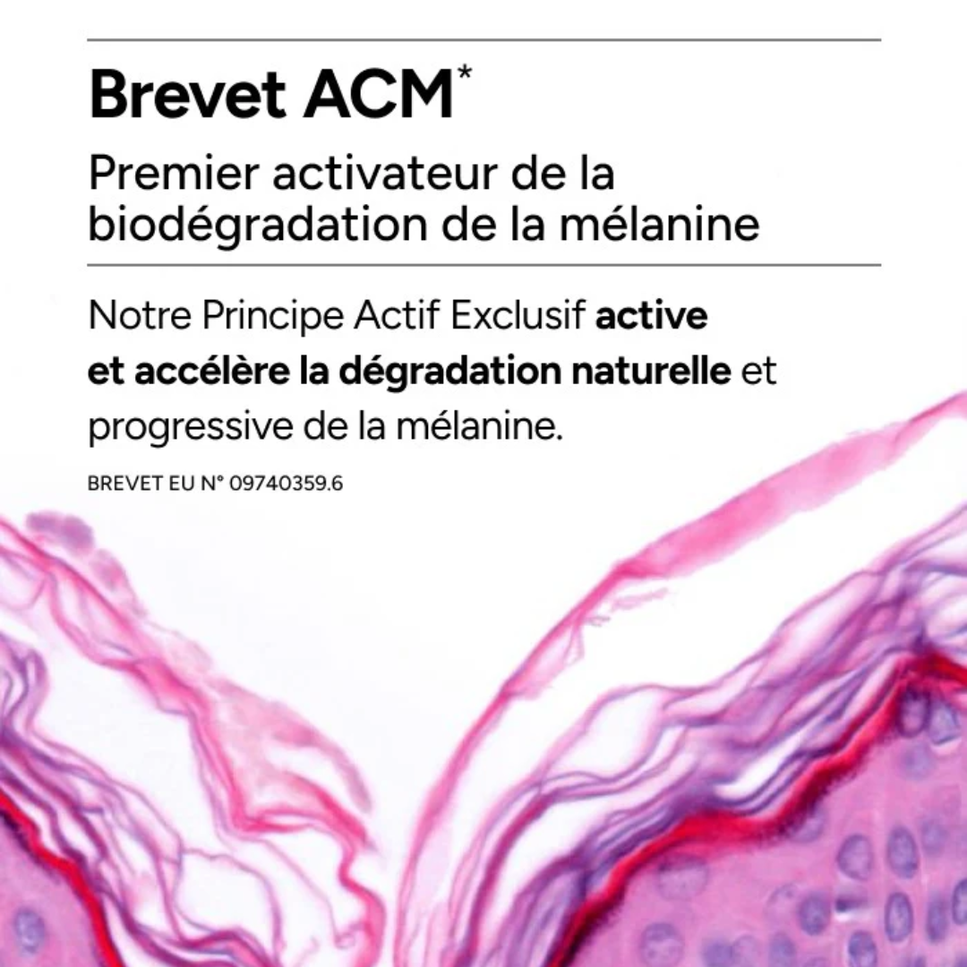"ACM Depiwhite lait éclaircissant 500 ml sur laparadulac.com, parapharmacie Tunisie, soin unifiant hydratant pour peau sèche et irrégularités pigmentaires."