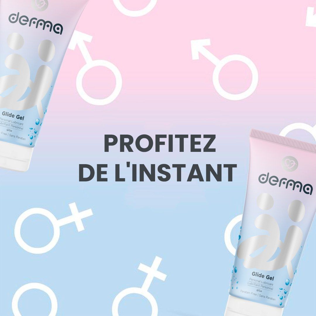 DERMA Glide Gel Lubrifiant intime hydratant 75gr sur laparadulac.com, parapharmacie Tunisie.