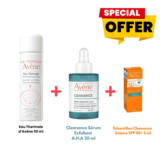 AVÈNE Coffret Cleanance Sérum Exfoliant A.H.A Tunisie original authentique - parapharmacie en ligne La Para Du Lac