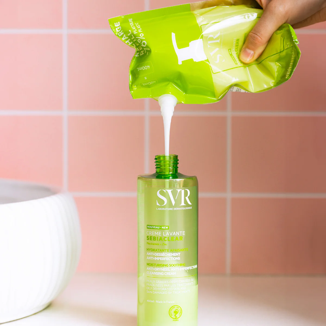SVR SEBIACLEAR Crème Lavante 400ml | Nettoyant Purifiant Peaux à Imperfections
Nettoyez en douceur et purifiez votre peau avec SVR SEBIACLEAR Crème Lavante. Sa formule sans savon, enrichie en niacinamide et gluconolactone, élimine l’excès de sébum, réduit les imperfections et apaise les peaux sensibles, mixtes à grasses. Idéal pour le visage et le corps.
🛒 Disponible sur laparadulac.com, votre parapharmacie en Tunisie au meilleur prix ! 🚀