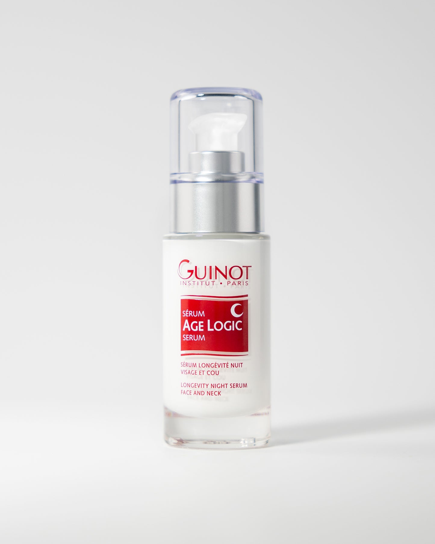 Sérum anti-rides nuit Guinot Age Logic NIGHT – soin régénérant pour peau mature, aide à réparer et lisser la peau pendant la nuit (selon usage), commande sur laparadulac.com, livraison partout en Tunisie.