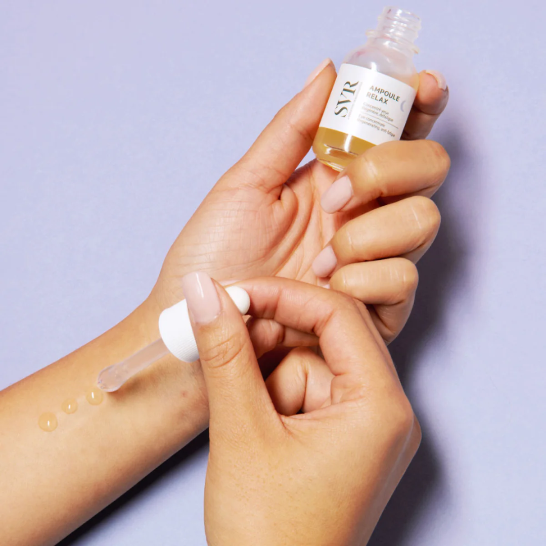 SVR Ampoule Relax Contour des Yeux – sérum anti-cernes et poches, vendu sur laparadulac.com, la meilleure parapharmacie en ligne en Tunisie.