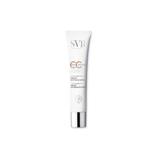 SVR CLAIRIAL CC Crème SPF 50+ Medium | Anti-Taches & Protection Solaire
Dites adieu aux taches pigmentaires avec SVR CLAIRIAL CC Crème SPF 50+ Medium. Sa texture teintée camoufle, corrige et protège tout en atténuant les taches brunes. Haute protection UVA/UVB, idéale pour les peaux sujettes à l’hyperpigmentation.
🛒 Disponible sur laparadulac.com, votre parapharmacie en Tunisie au meilleur prix ! 🚀
