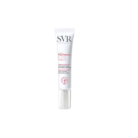 SVR PALPEBRAL Crème – soin apaisant contour des yeux pour paupières sensibles, disponible sur laparadulac.com, parapharmacie tunisienne en ligne.