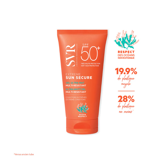 SVR SUN SECURE Extrême Gel Ultra-Mat SPF 50+ | Protection Solaire Haute Performance
Optez pour une protection solaire ultra-résistante avec SVR SUN SECURE Extrême Gel Ultra-Mat SPF 50+. Sa texture gel légère et matifiante offre un fini sec sans brillance, idéal pour les peaux mixtes à grasses. Protection renforcée contre les UVA, UVB, lumière visible et infrarouges. Résistant à l’eau, à la transpiration et aux frottements.
🛒 Disponible sur laparadulac.com, votre parapharmacie en Tunisie au meilleur prix