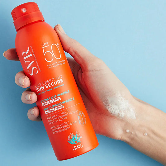 SVR SUN SECURE Lait Crépitant SPF50+ Tunisie original authentique - parapharmacie en ligne La Para Du Lac