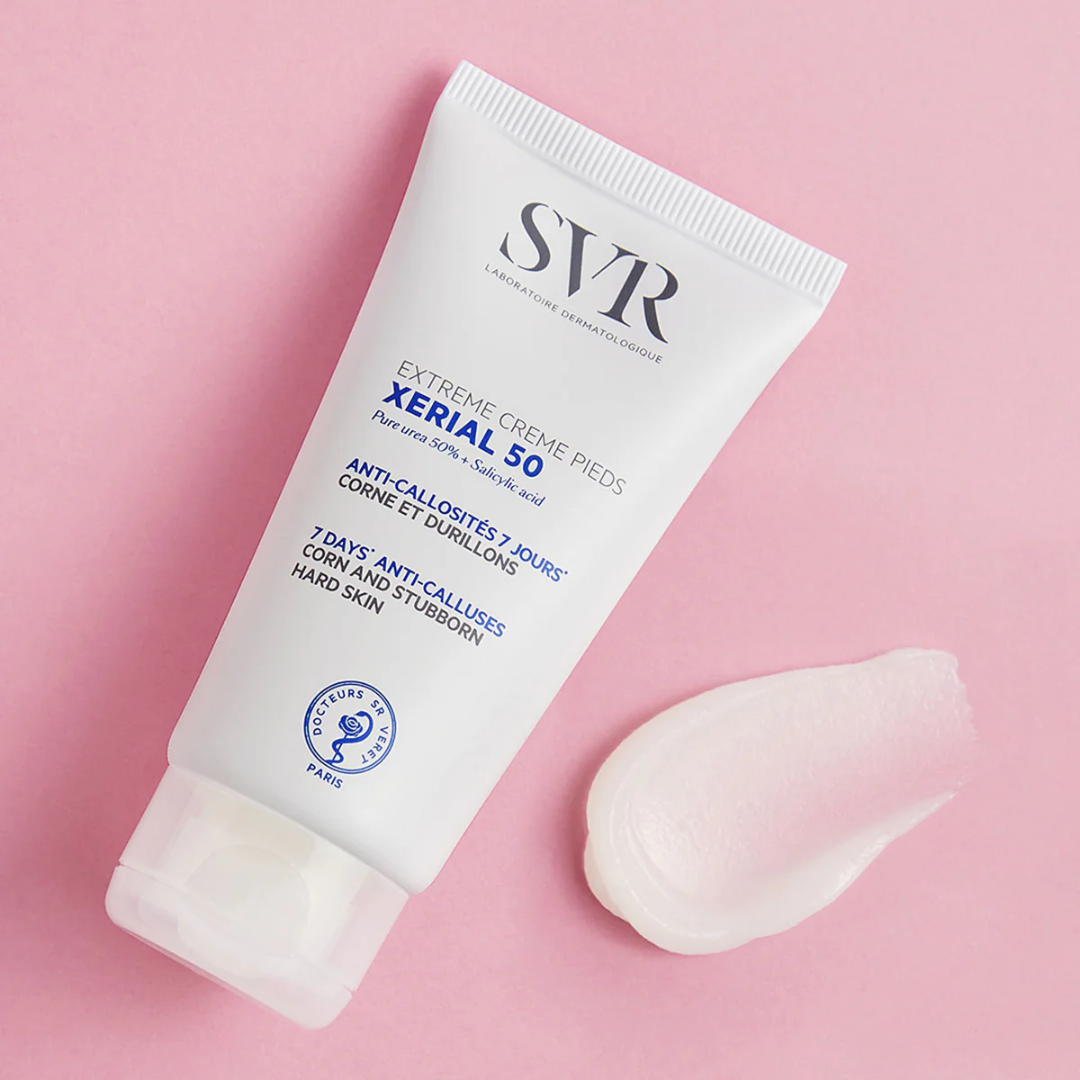 "SVR XERIAL 50 Extrême Crème Pieds – Répare intensément les callosités et les pieds très secs. Action kératolytique pour une peau plus lisse et douce. Disponible sur laparadulac.com, la meilleure parapharmacie en Tunisie. 🦶✨ #SoinPieds #SVR #RéparationIntense #MeilleureParaTunisie"